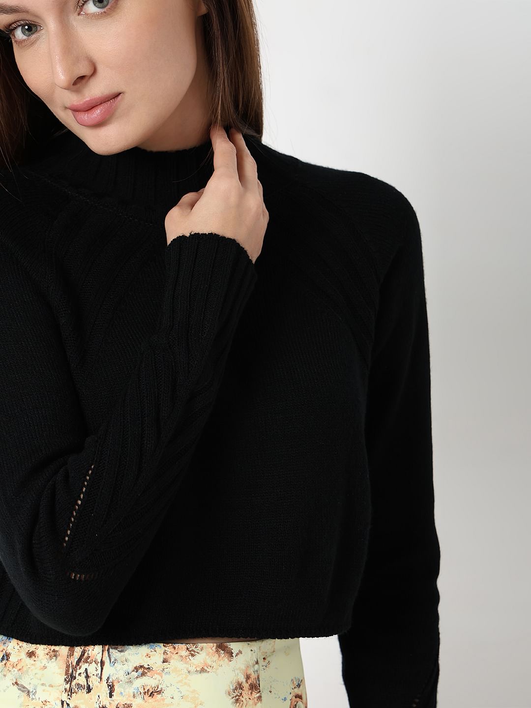 Black Turtle Neck Pullover
