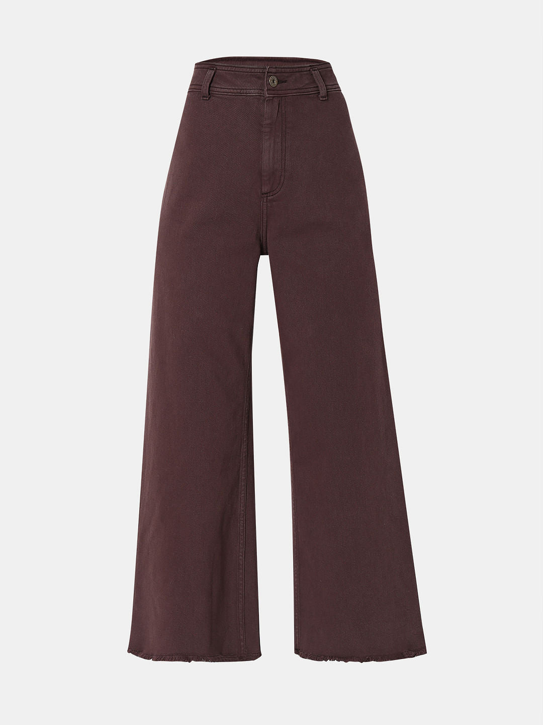 Dark Brown High Rise Zoey Wide-Leg Jeans