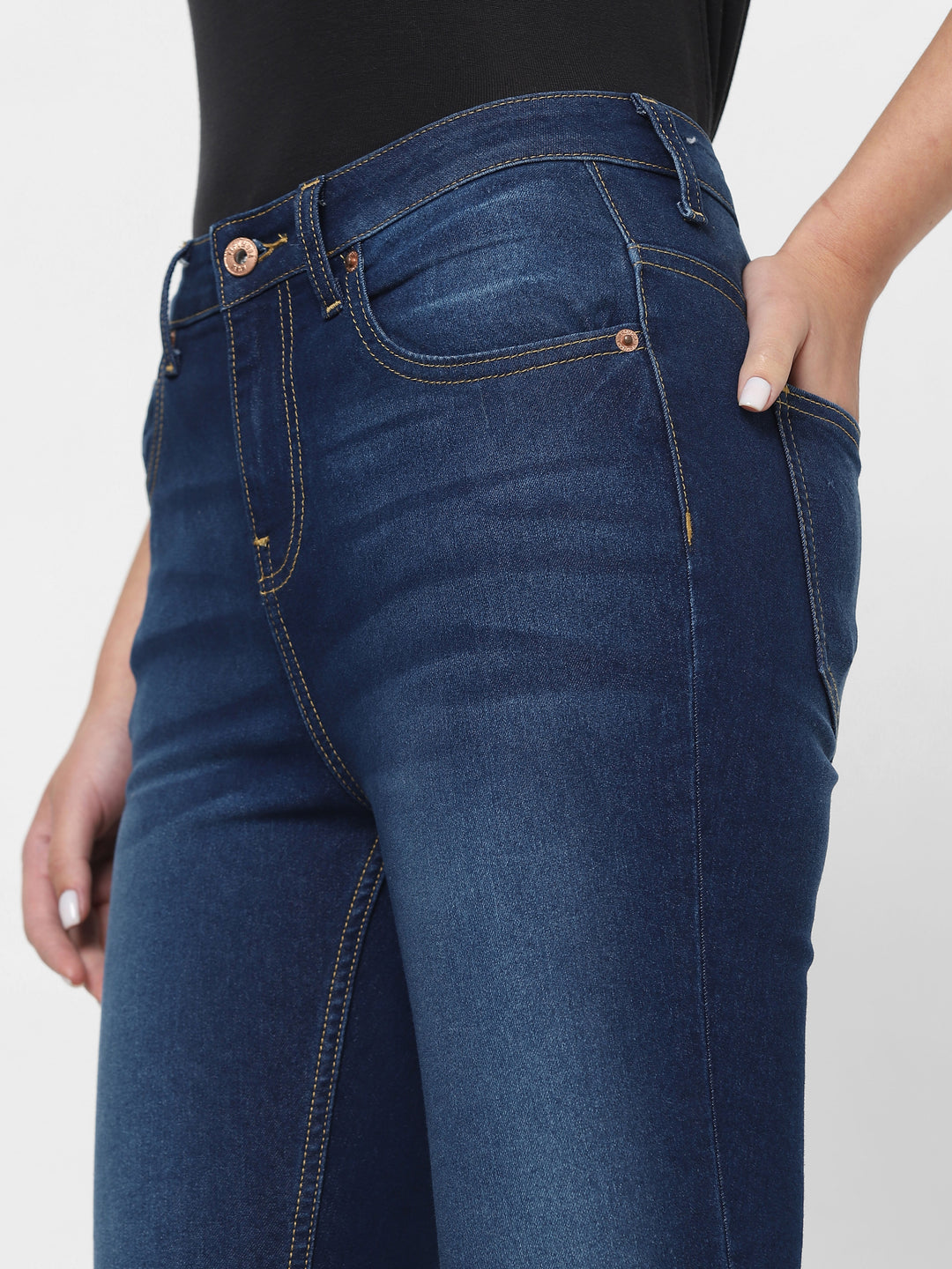 Blue High Rise Wendy Skinny Fit Jeans