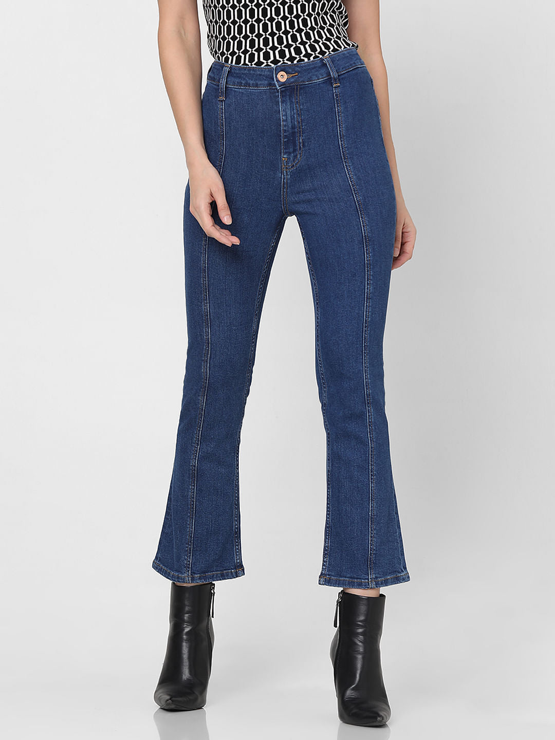 Blue High Rise Petra Bootcut Jeans