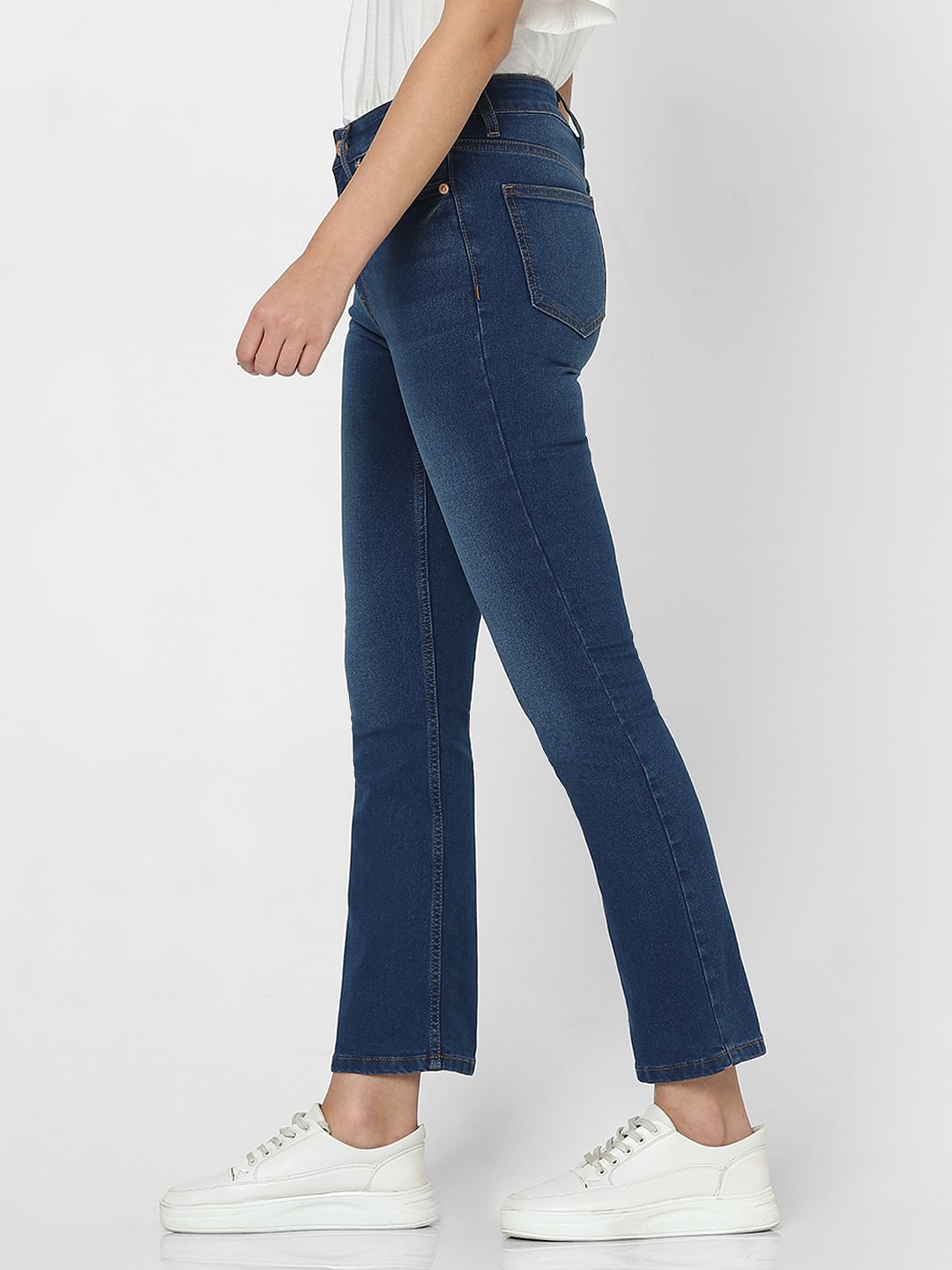 Blue High Rise Petra Bootcut Jeans