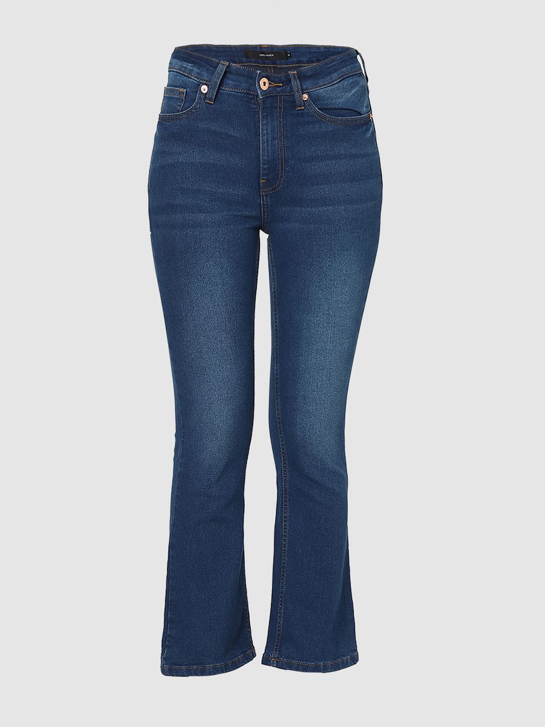 Blue High Rise Petra Bootcut Jeans