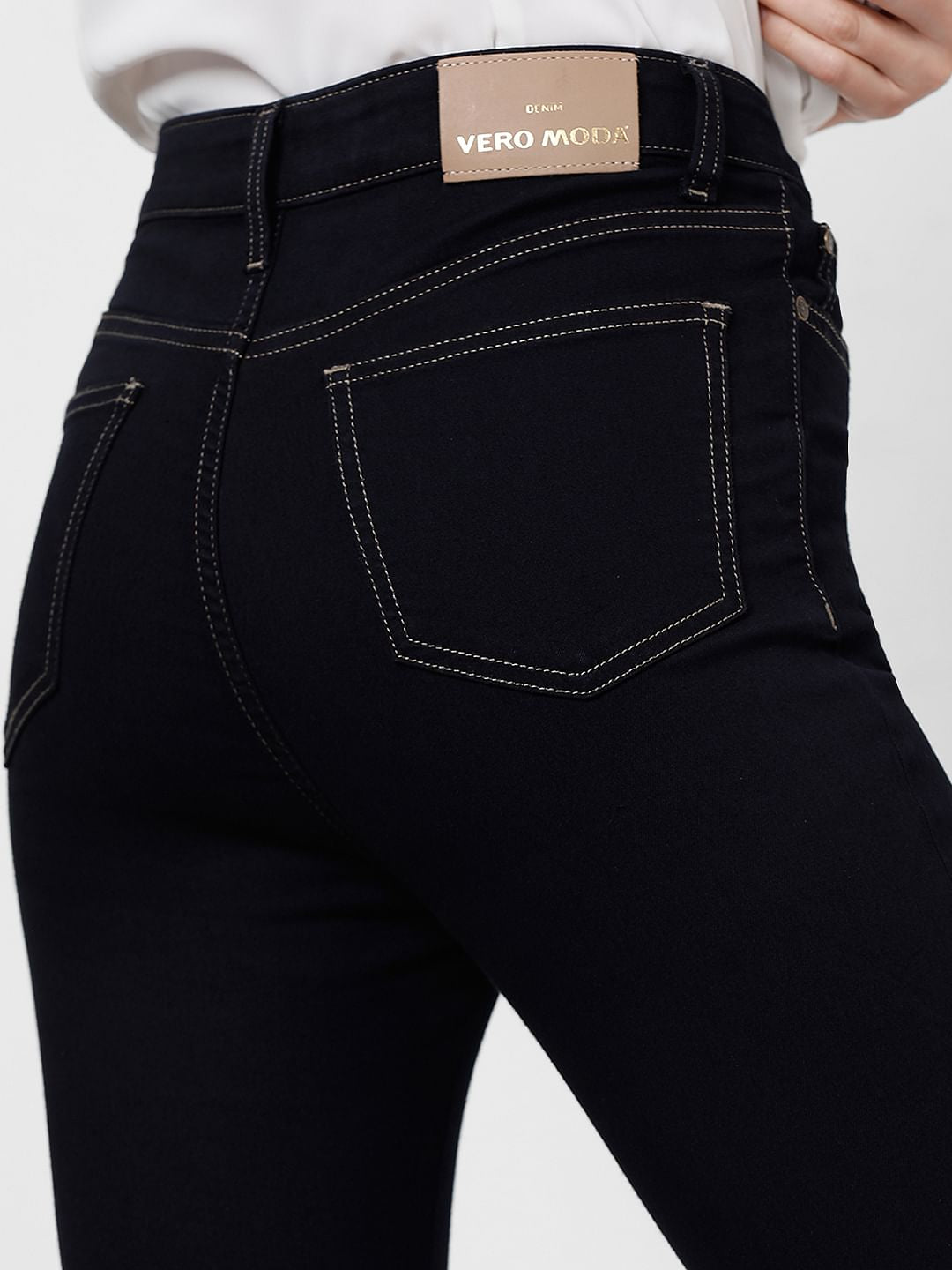 Dark Blue High Rise Petra Bootcut Jeans