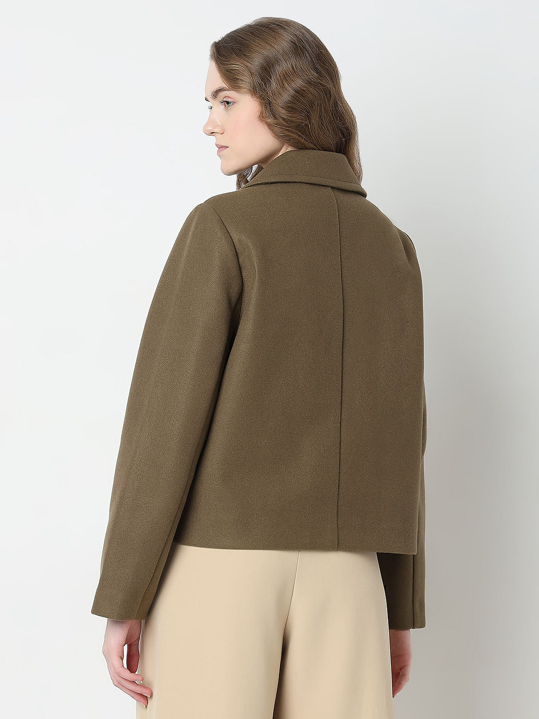 Brown Double Breasted Jacket