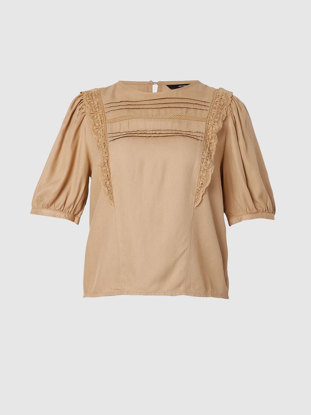 Brown Lace Top
