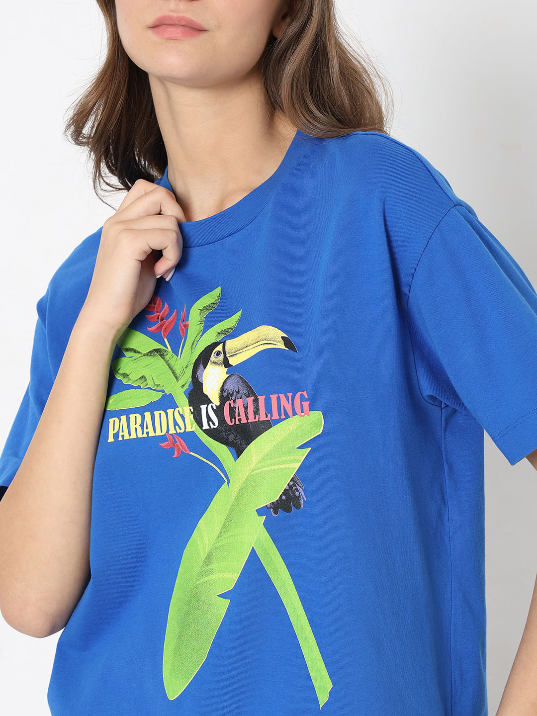 Blue Graphic Print T-Shirt