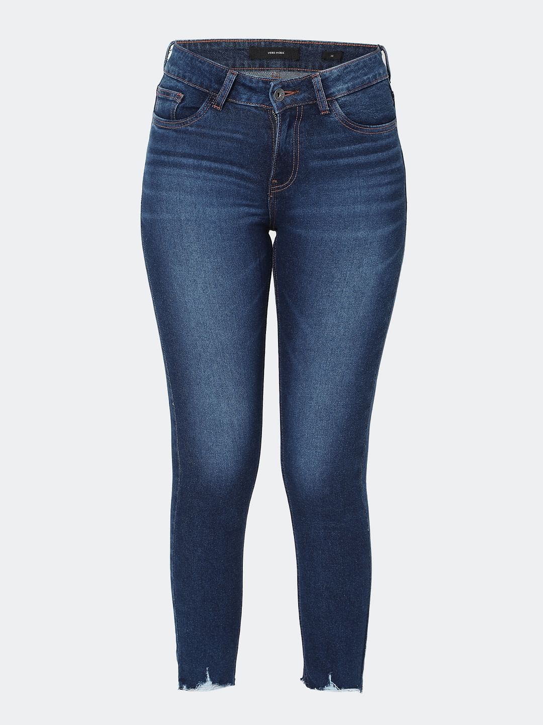 Blue Mid Rise Wendy Skinny Fit Jeans