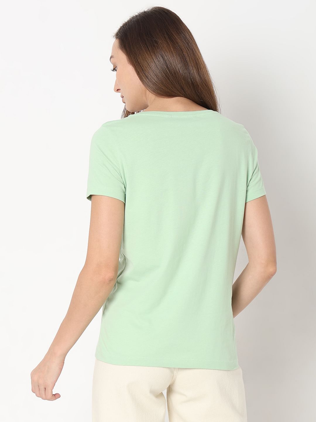 Green Graphic Print T-Shirt
