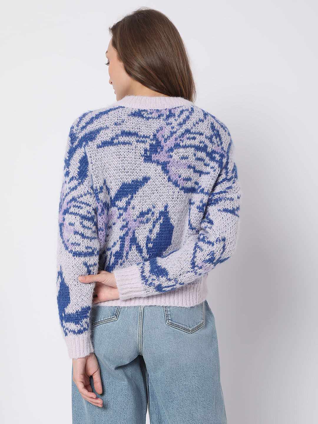 Purple Yarn Dyed Pullover