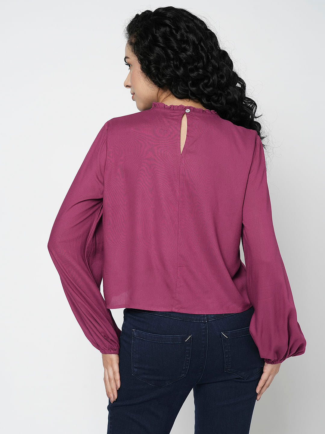 I.Scenery By Vero Moda Pink Full Sleeves Top