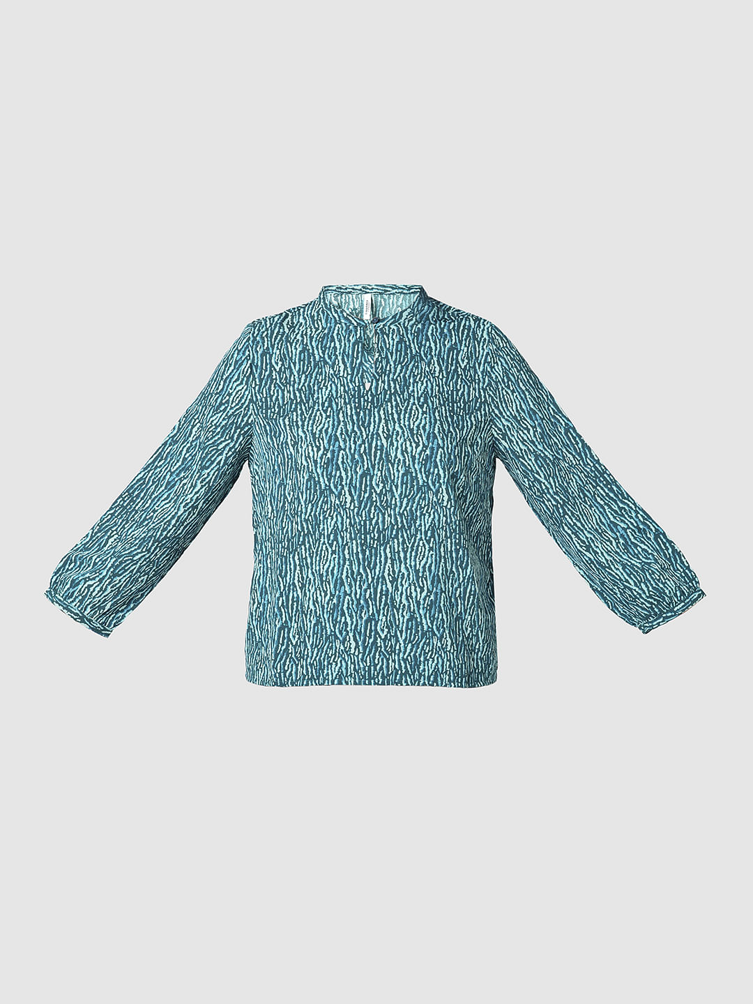 I.Scenery By Vero Moda Green Printed Top