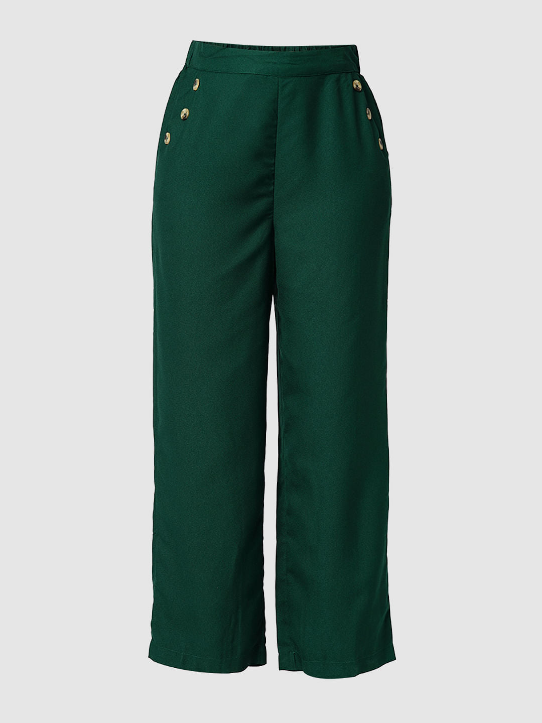 I.Scenery By Vero Moda Green High Rise Pants