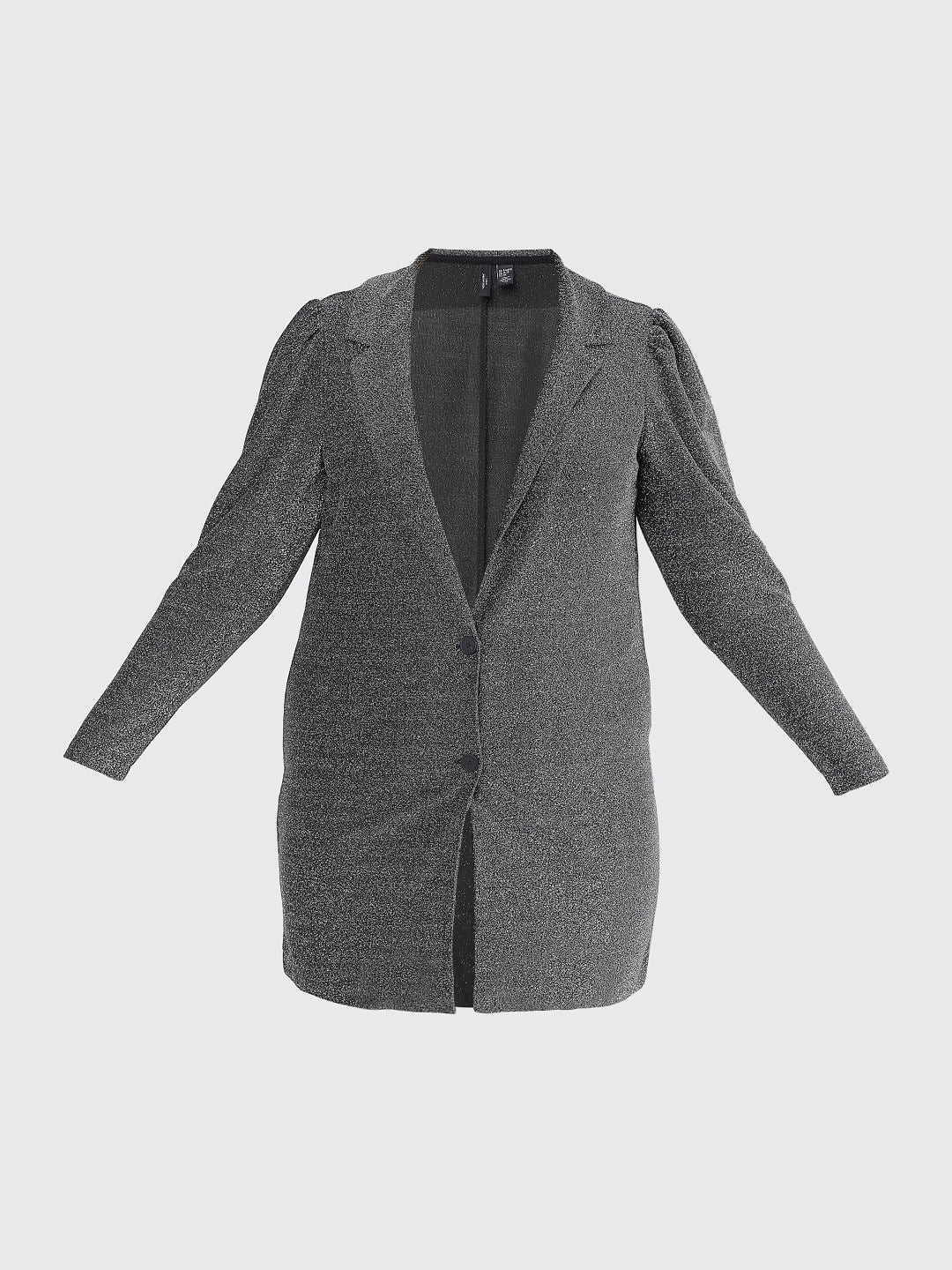 Curve Grey Lurex Co-Ord Blazer