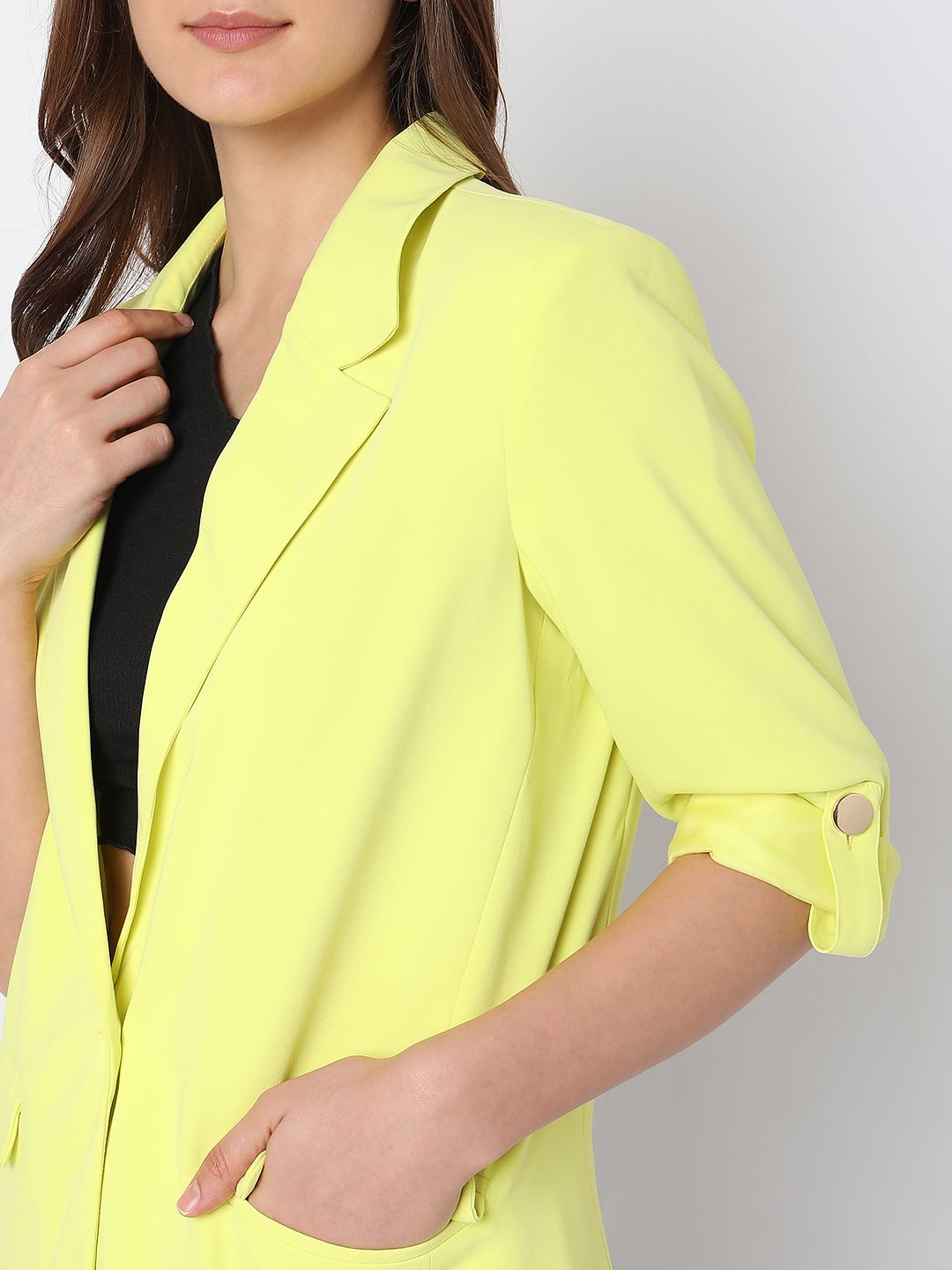 Lime Yellow Blazer