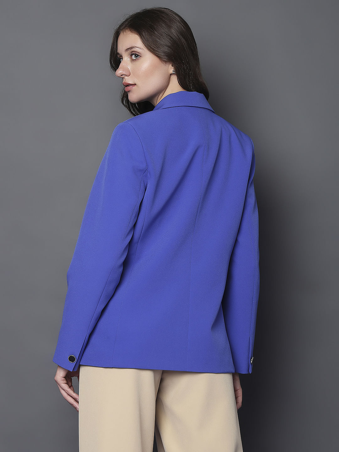 Blue Double Breasted Blazer