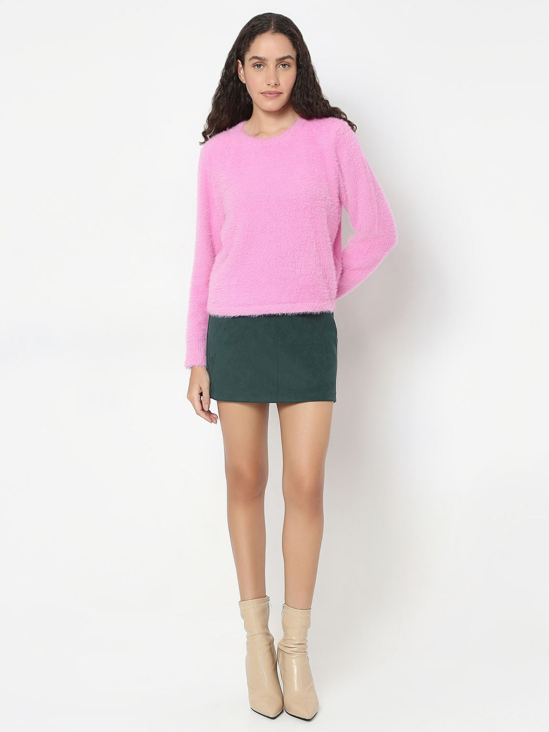 Pink Fuzzy Pullover