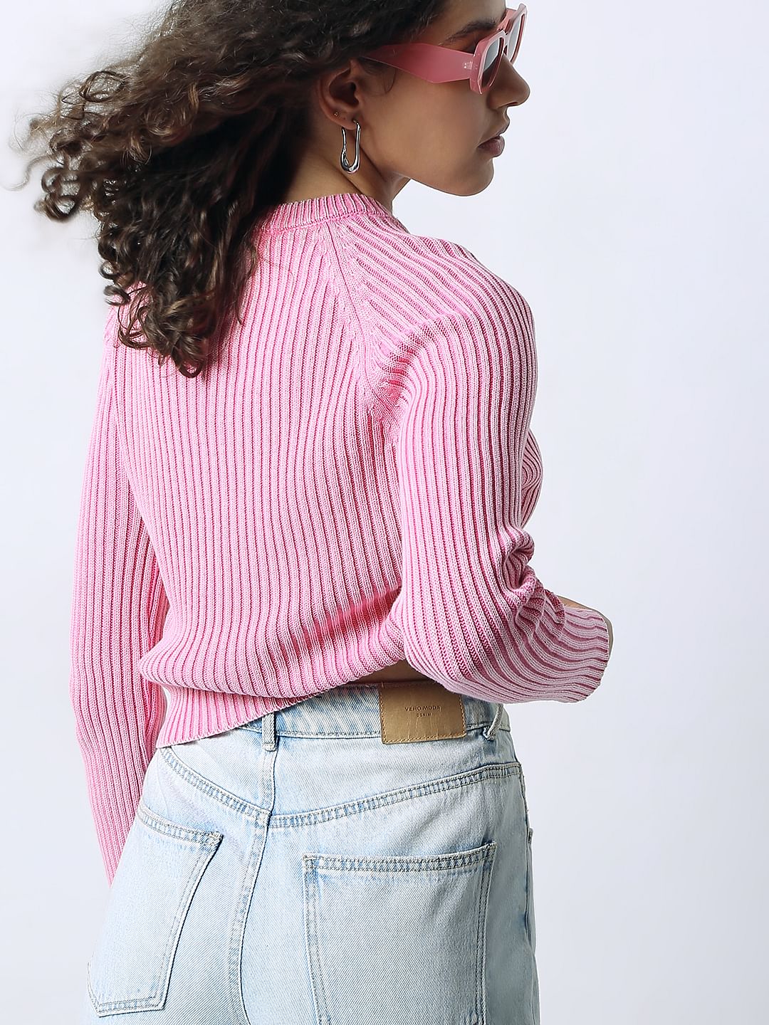 Pink O-Neck Pullover