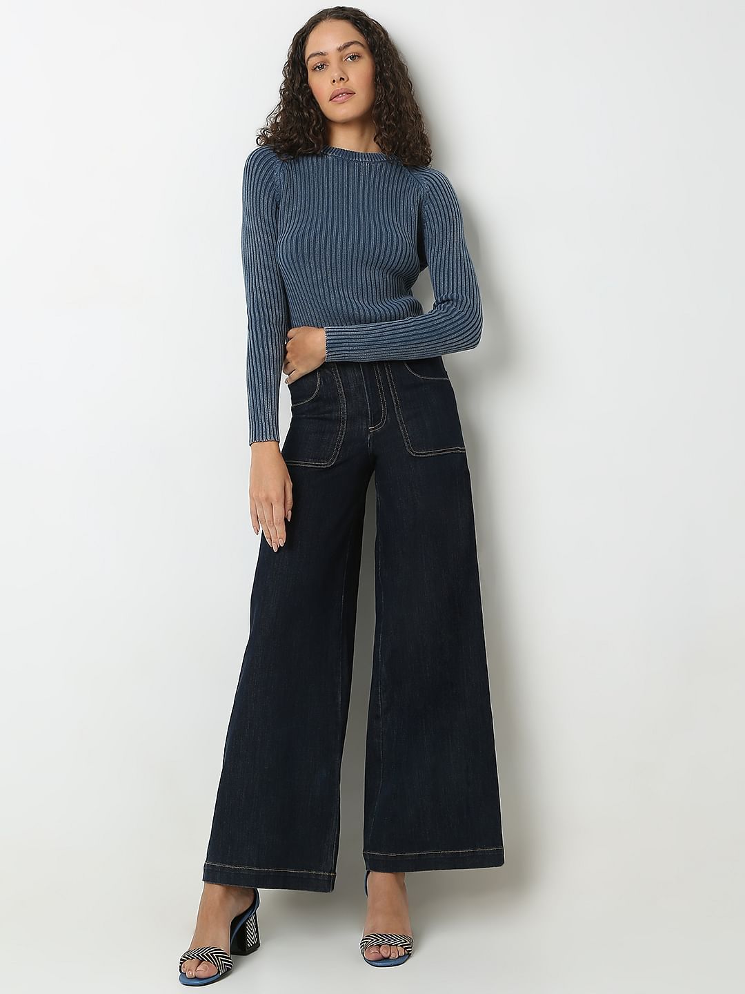 Dark Blue O-Neck Pullover