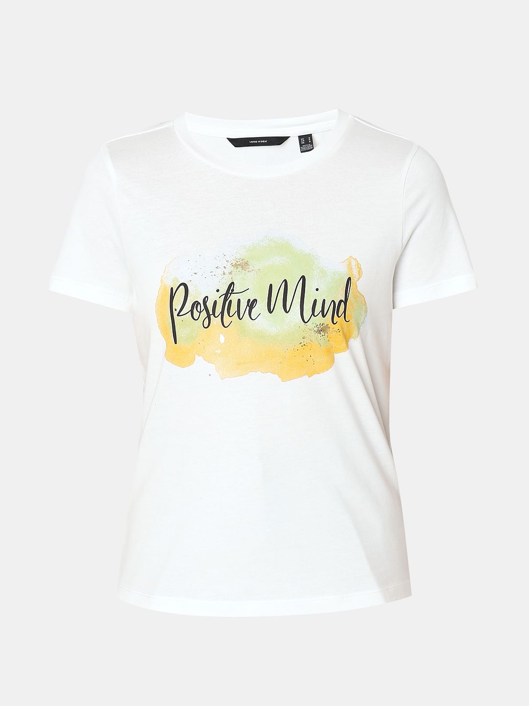 White Printed Organic Cotton T-Shirt