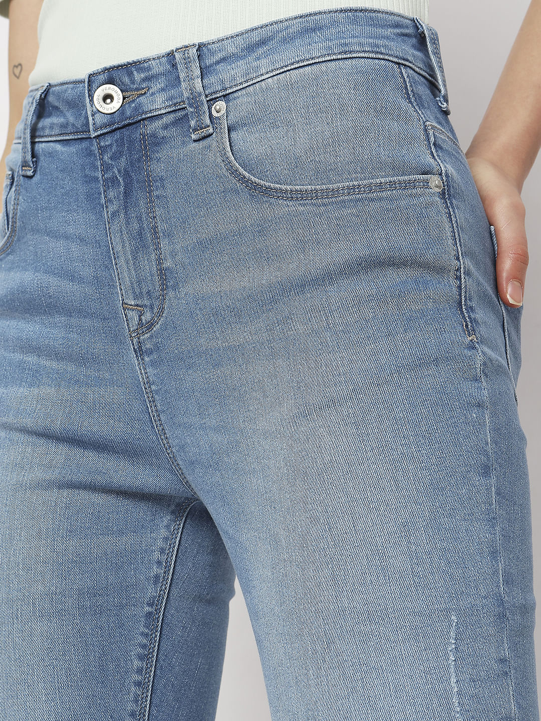 Light Blue High Rise Wendy Skinny Fit Jeans