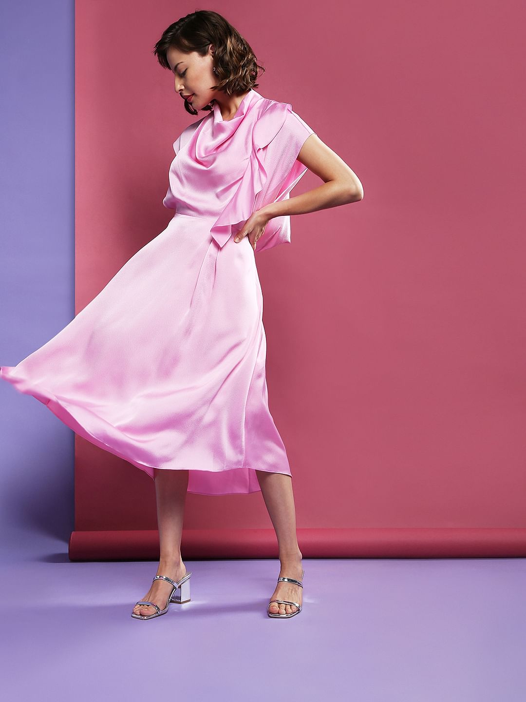 Marquee Pink Backless Dress