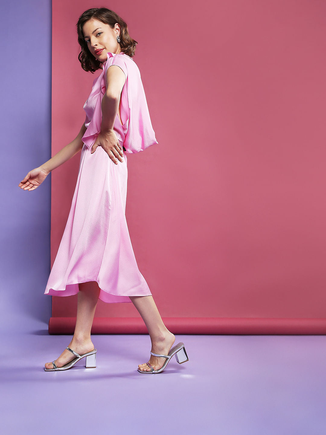 Marquee Pink Backless Dress