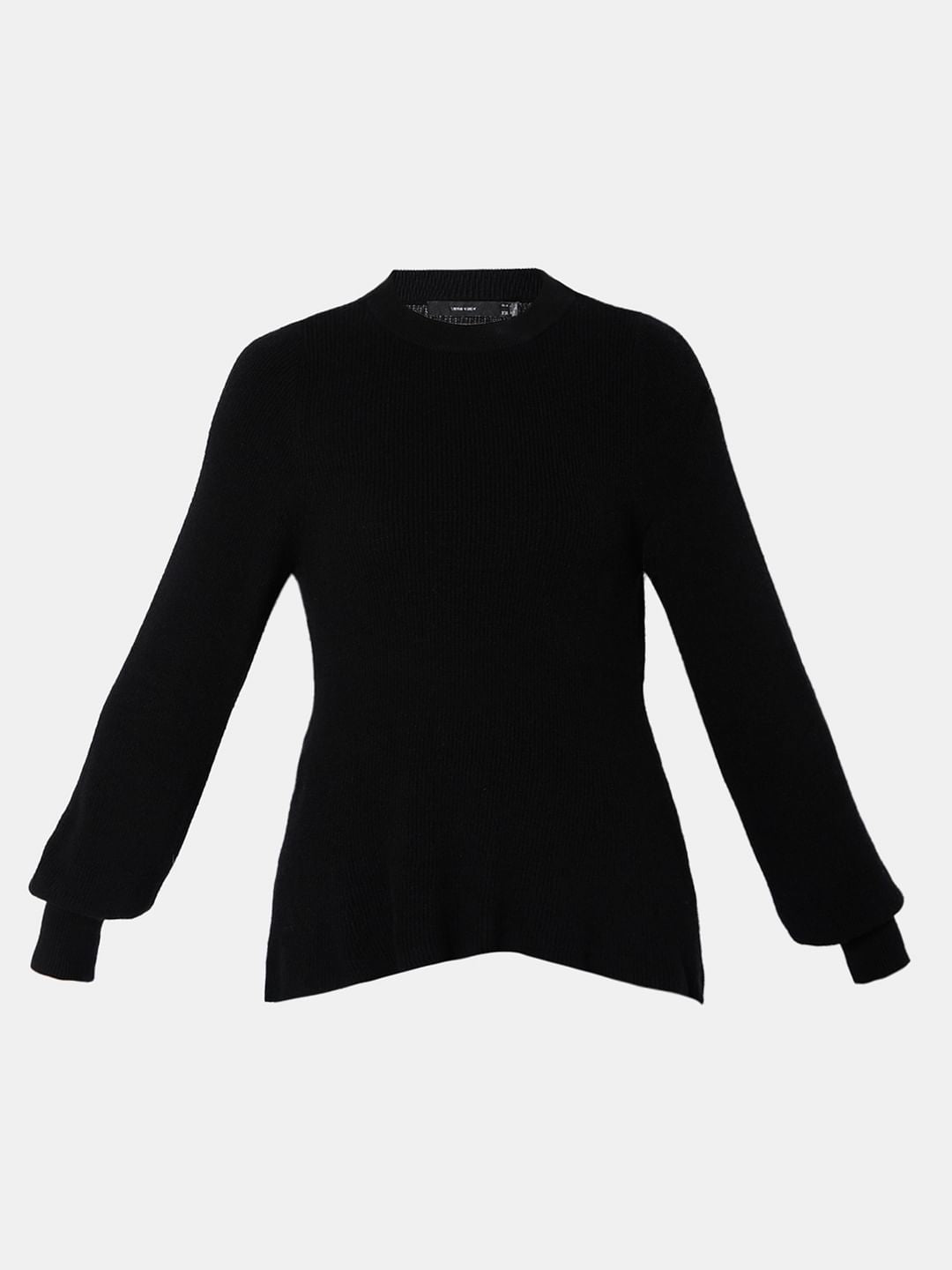 Black Peplum Pullover