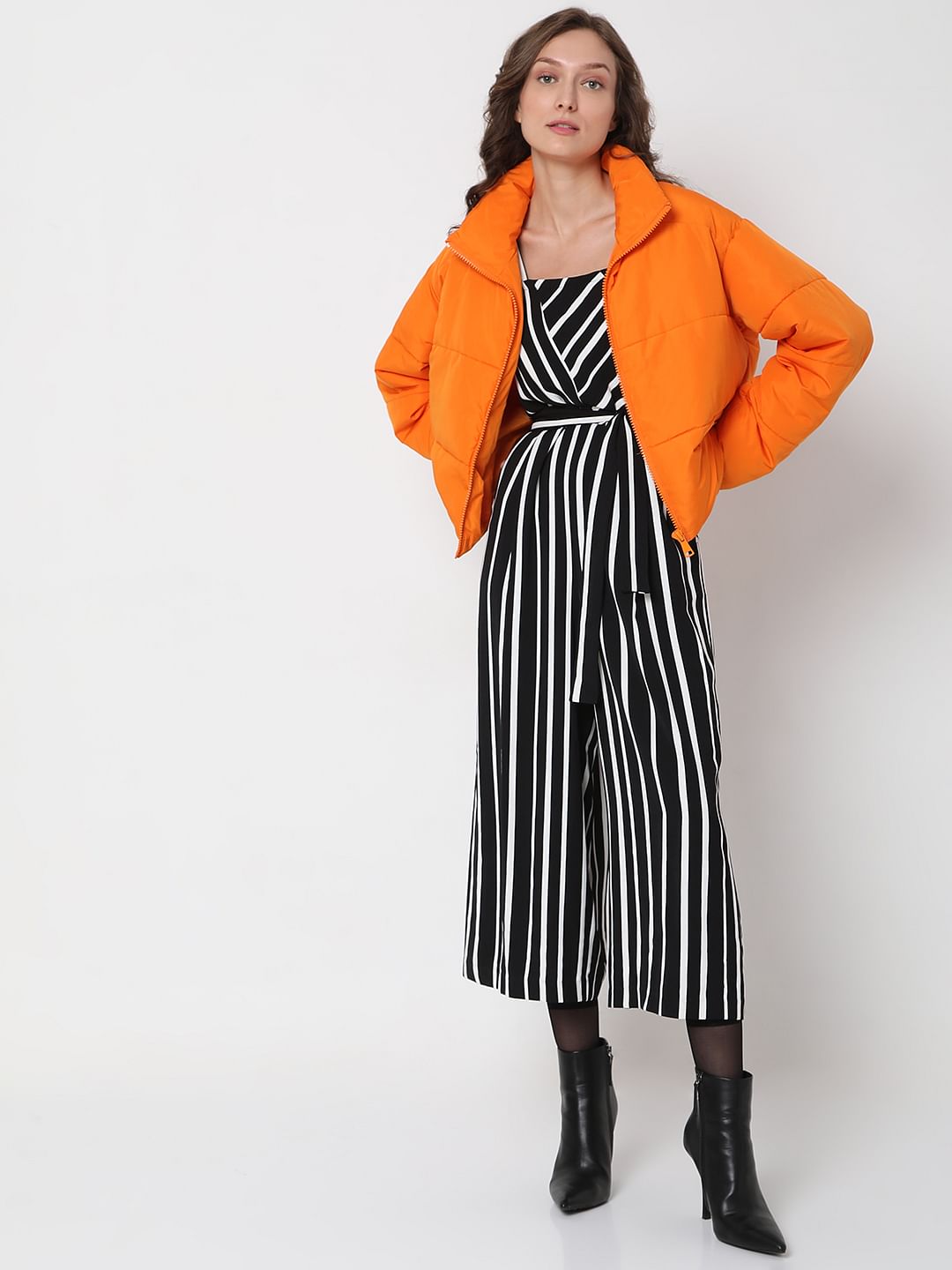 Bright Orange Puffer Jacket