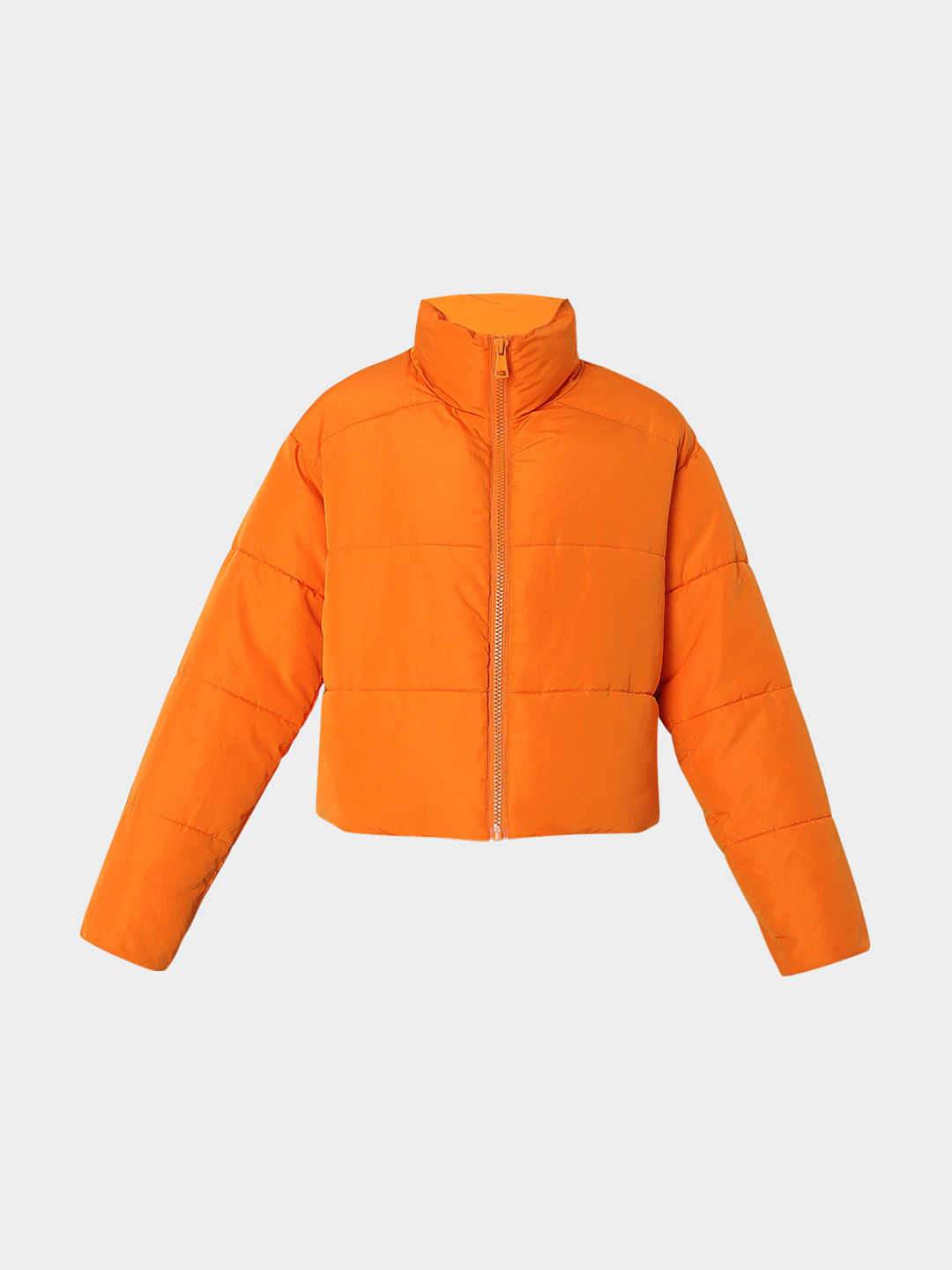Bright Orange Puffer Jacket