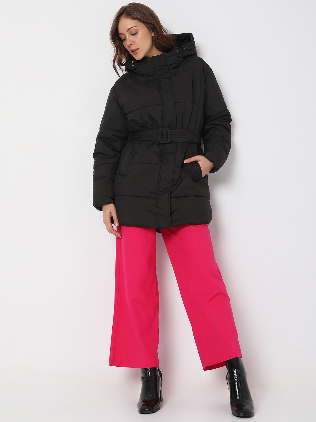 Black Long Puffer Jacket