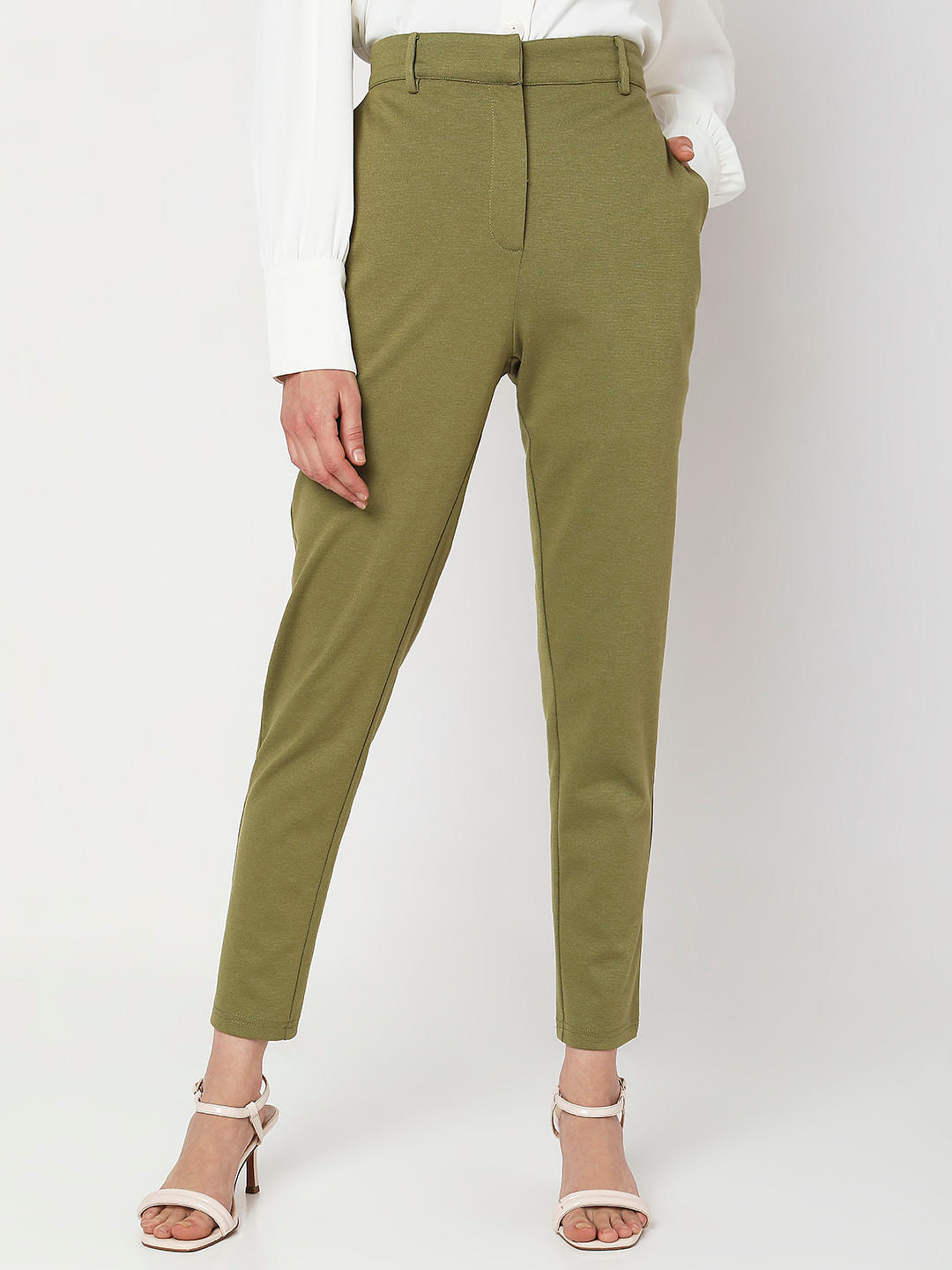 Green Skinny Fit Co-Ord Set Pants