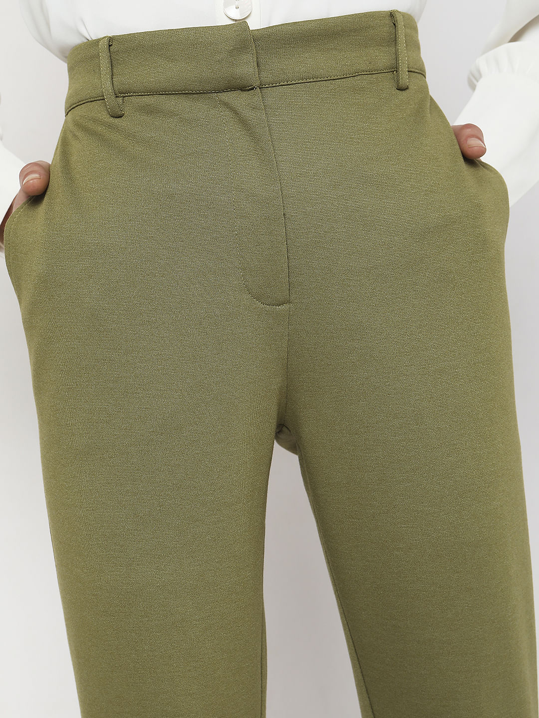 Green Skinny Fit Co-Ord Set Pants