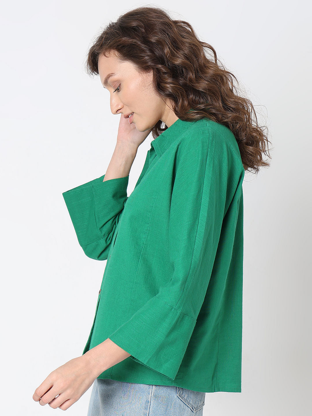 Green Cotton Shirt