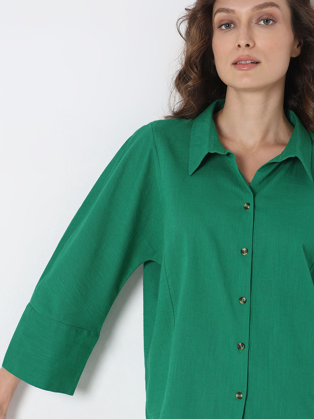 Green Cotton Shirt