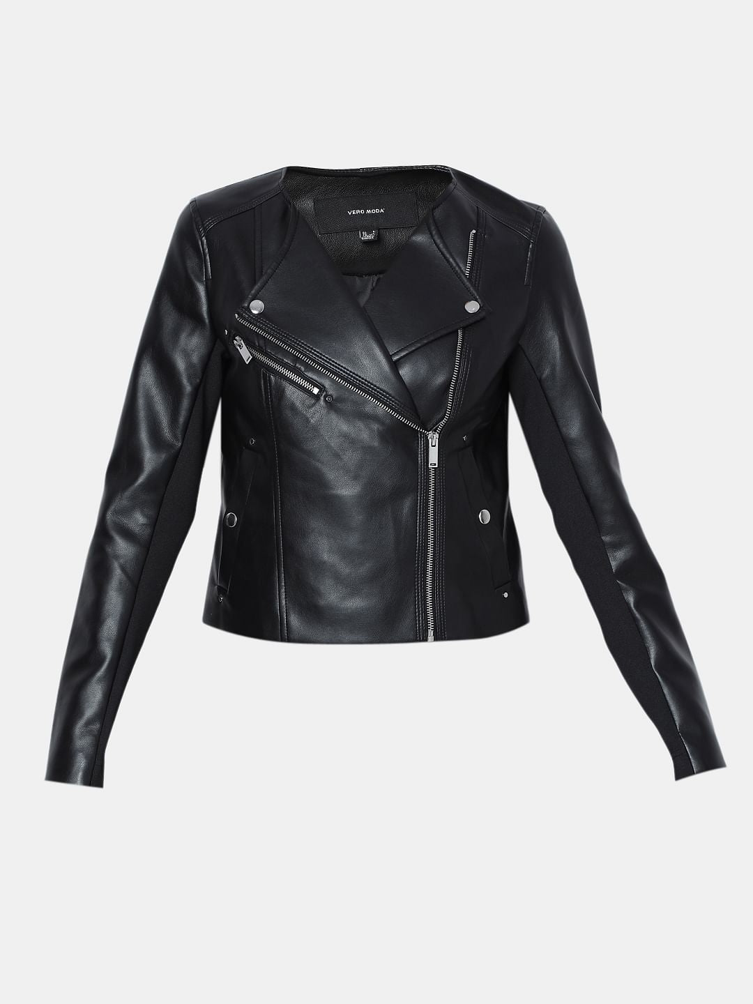Black Pu Biker Jacket