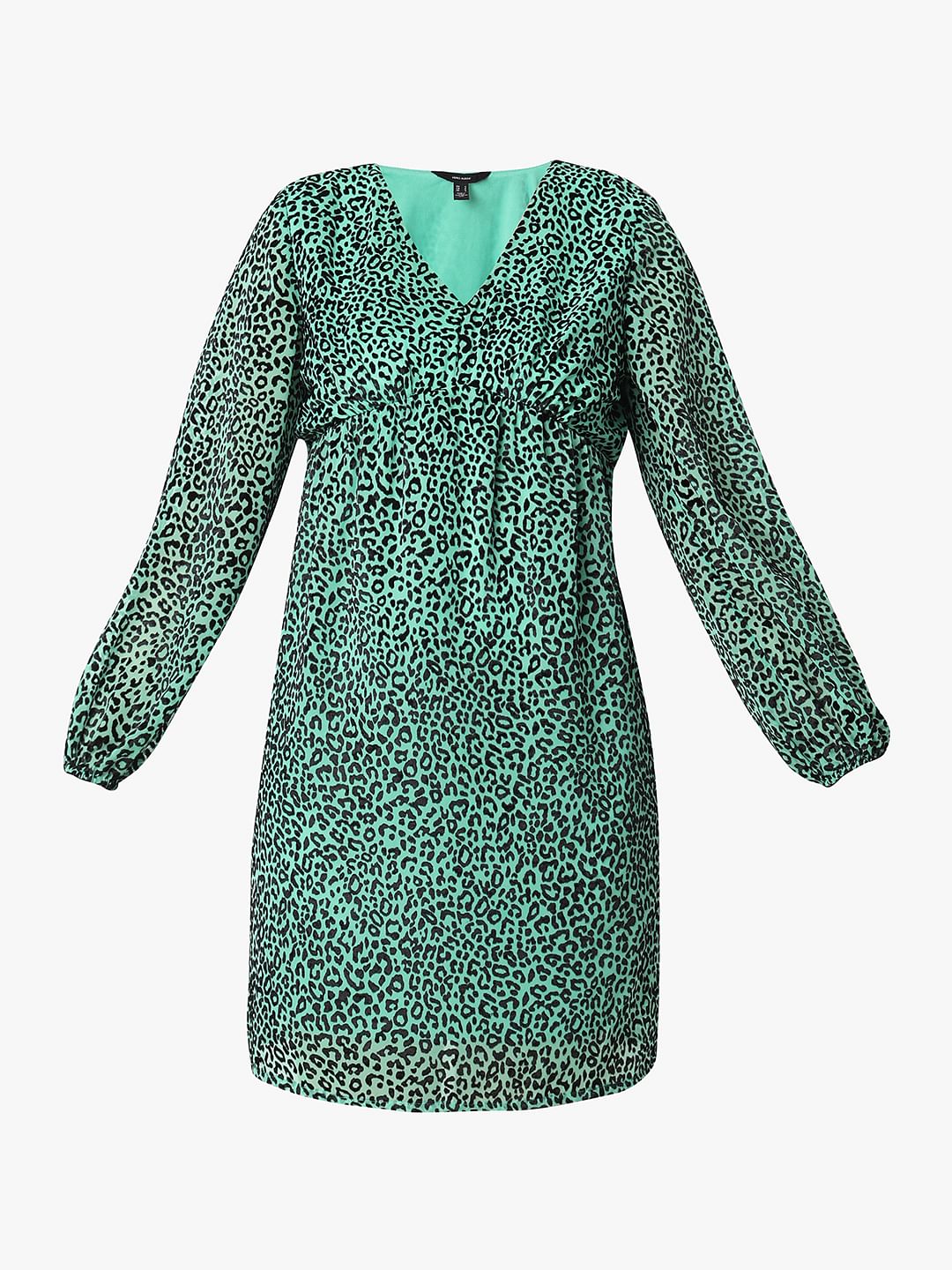 Green Animal Print Dress