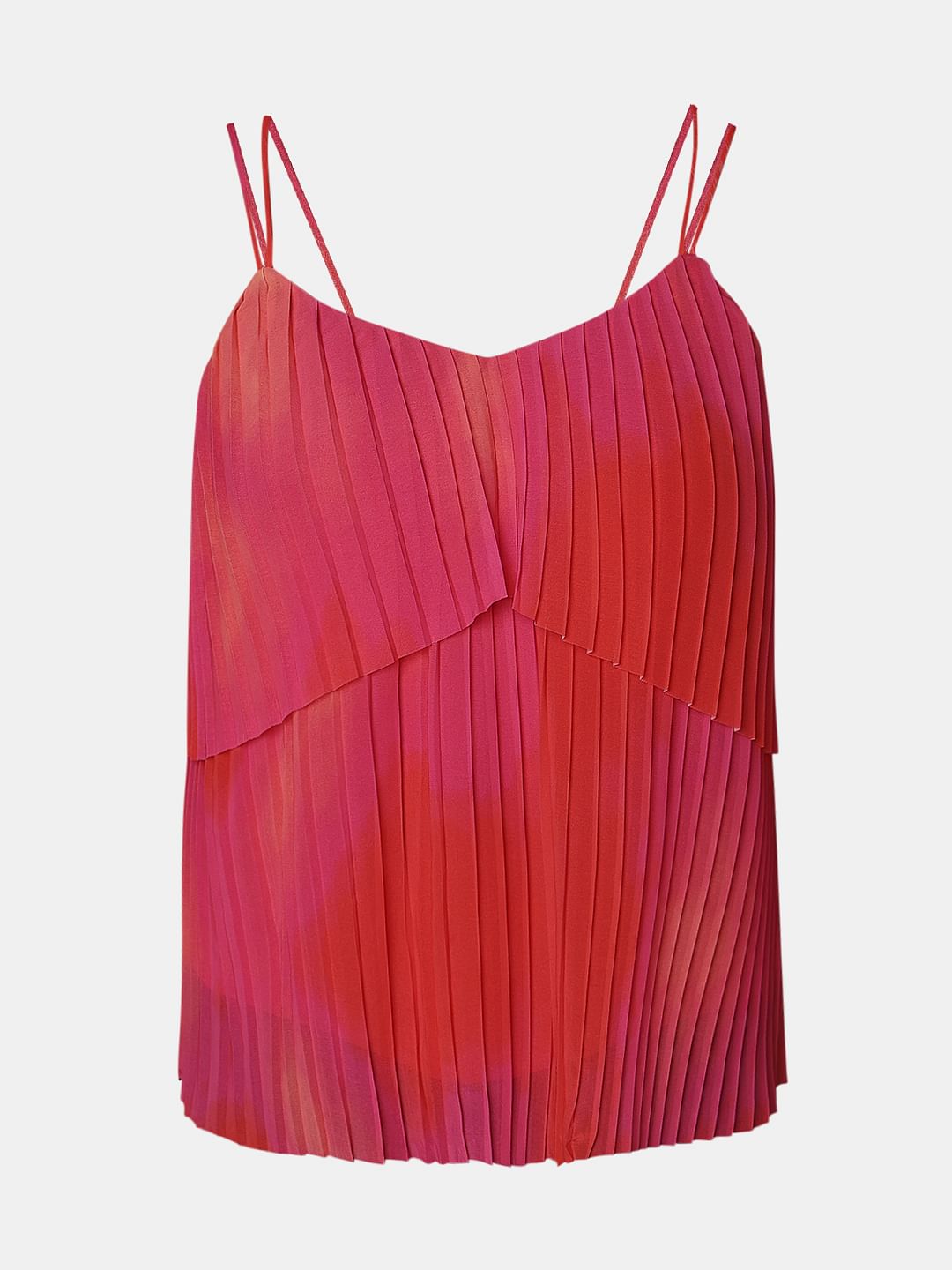 Marquee Orange Ombre Tiered Top