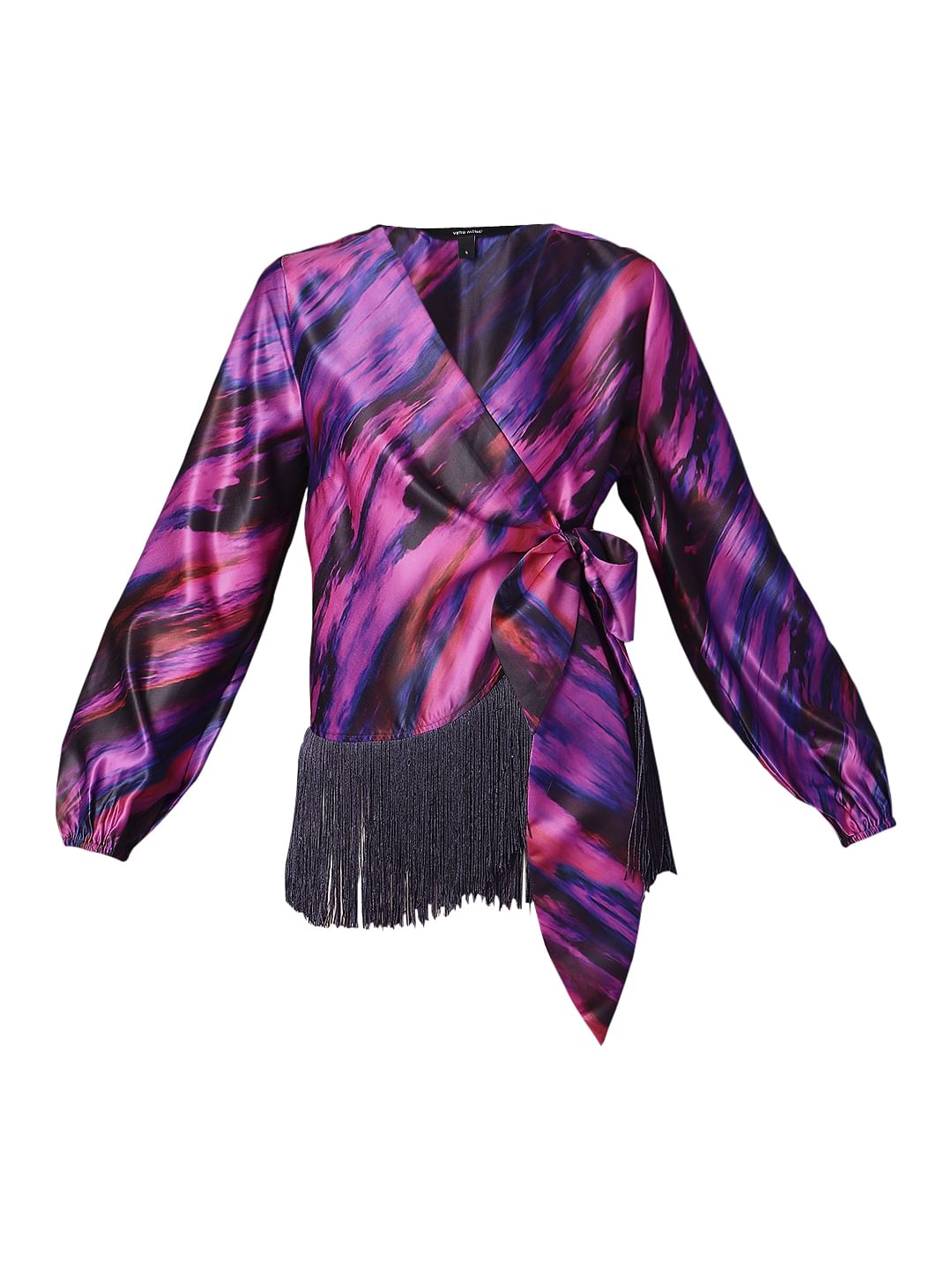 Marquee Red Wrap Tassel Top