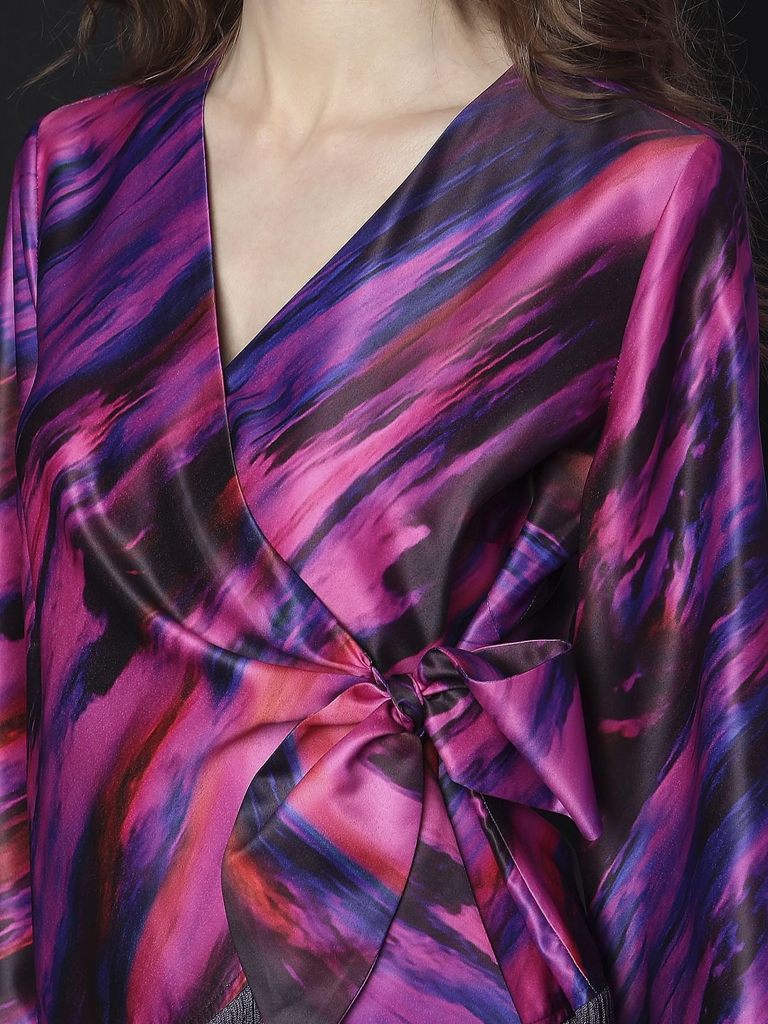 Marquee Red Wrap Tassel Top