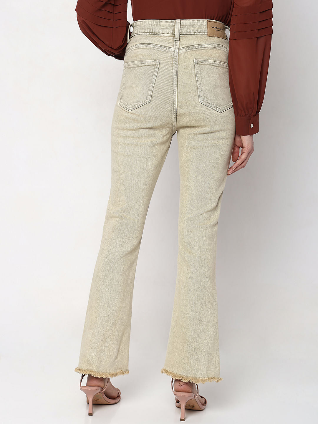 Light Green High Rise Petra Bootcut Jeans