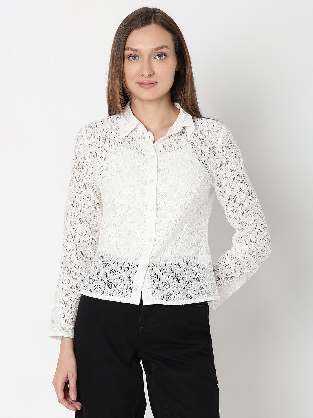 White Lace Shirt
