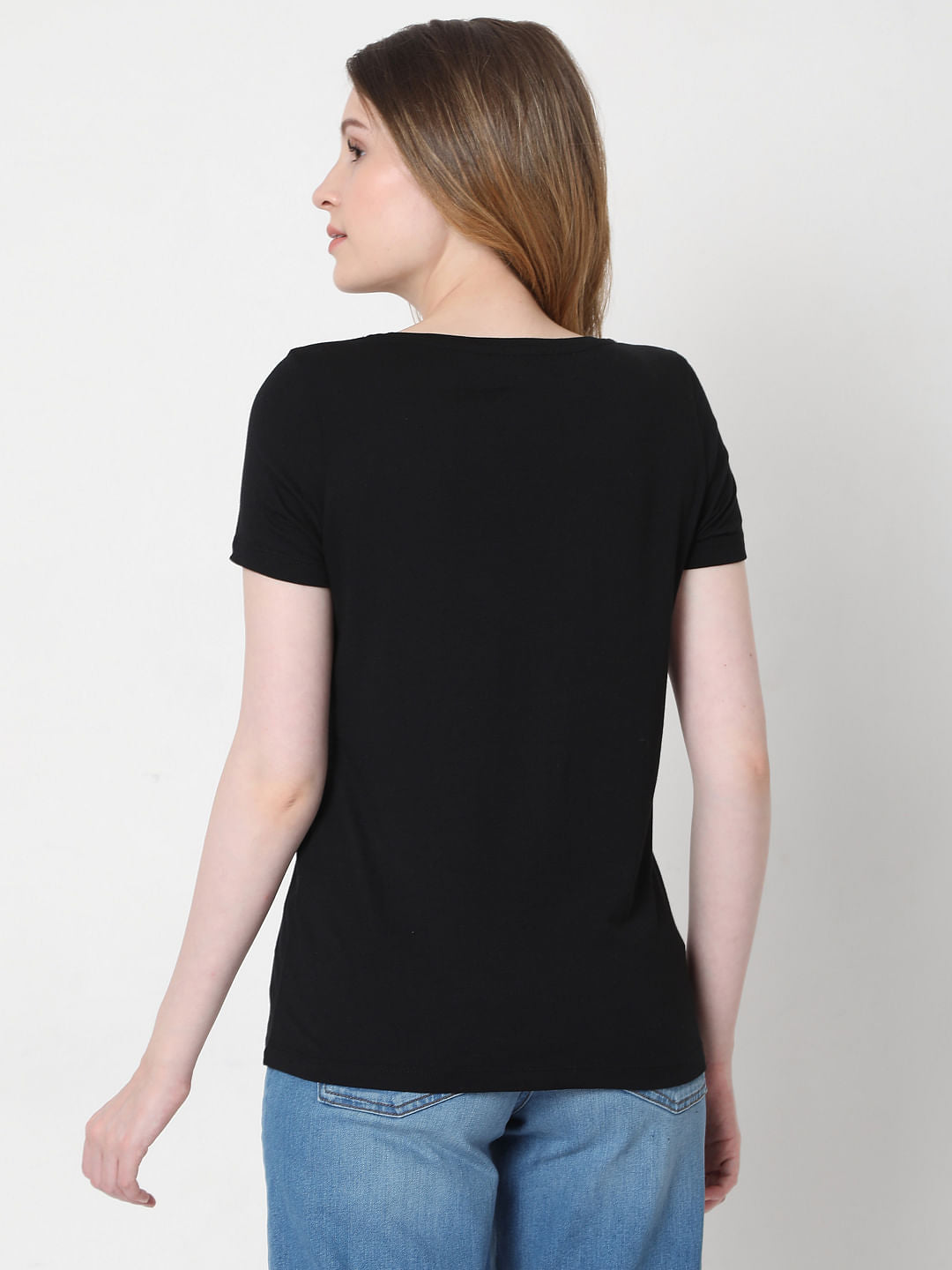 Black Graphic Print T-Shirt