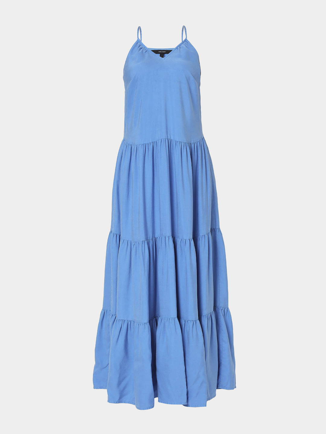 Blue Tiered Maxi Dress