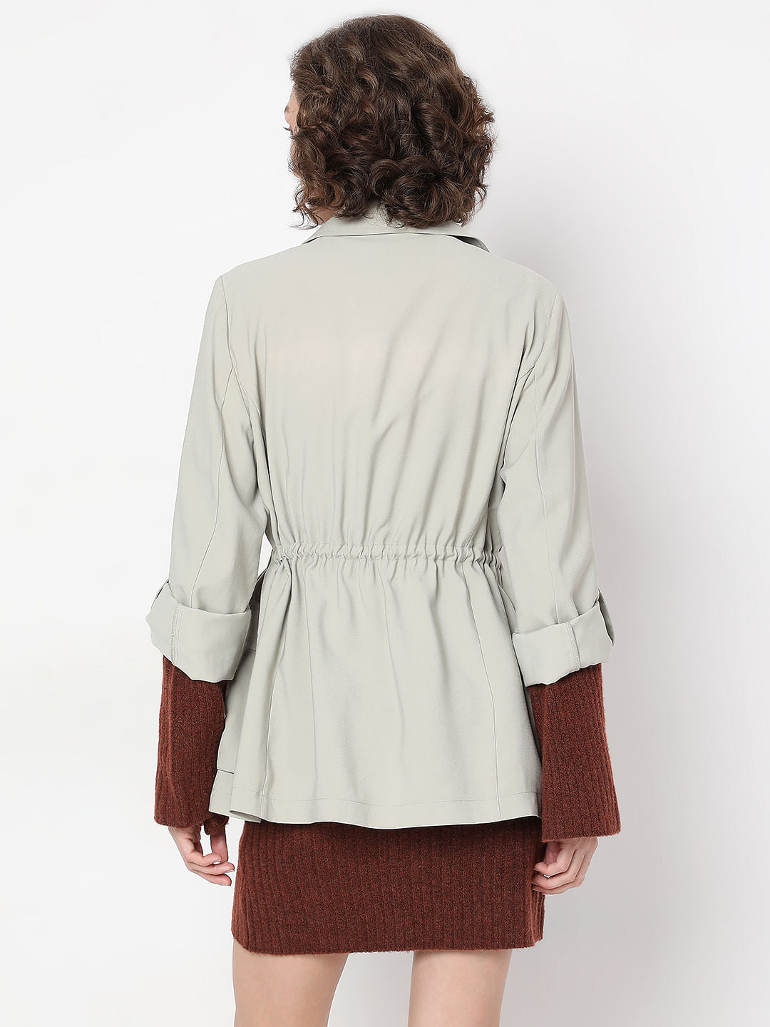 Grey Lightweight Parka Jacket