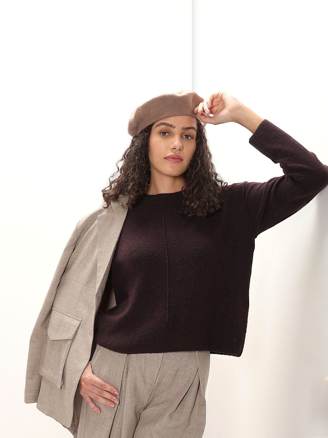 Purple Regular Pullover