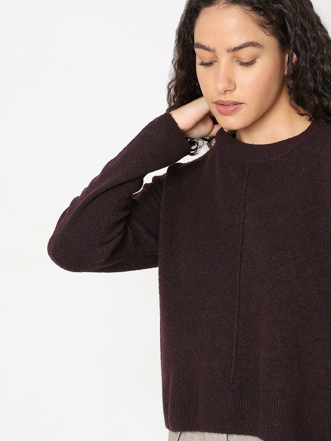 Purple Regular Pullover