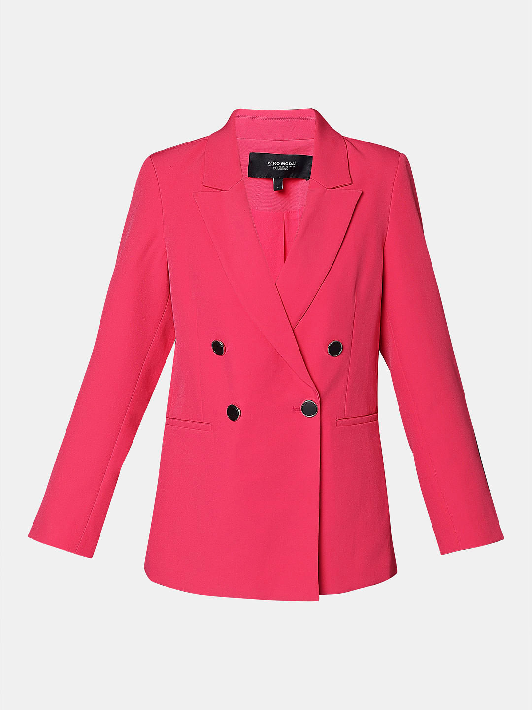 Pink Double Breasted Blazer