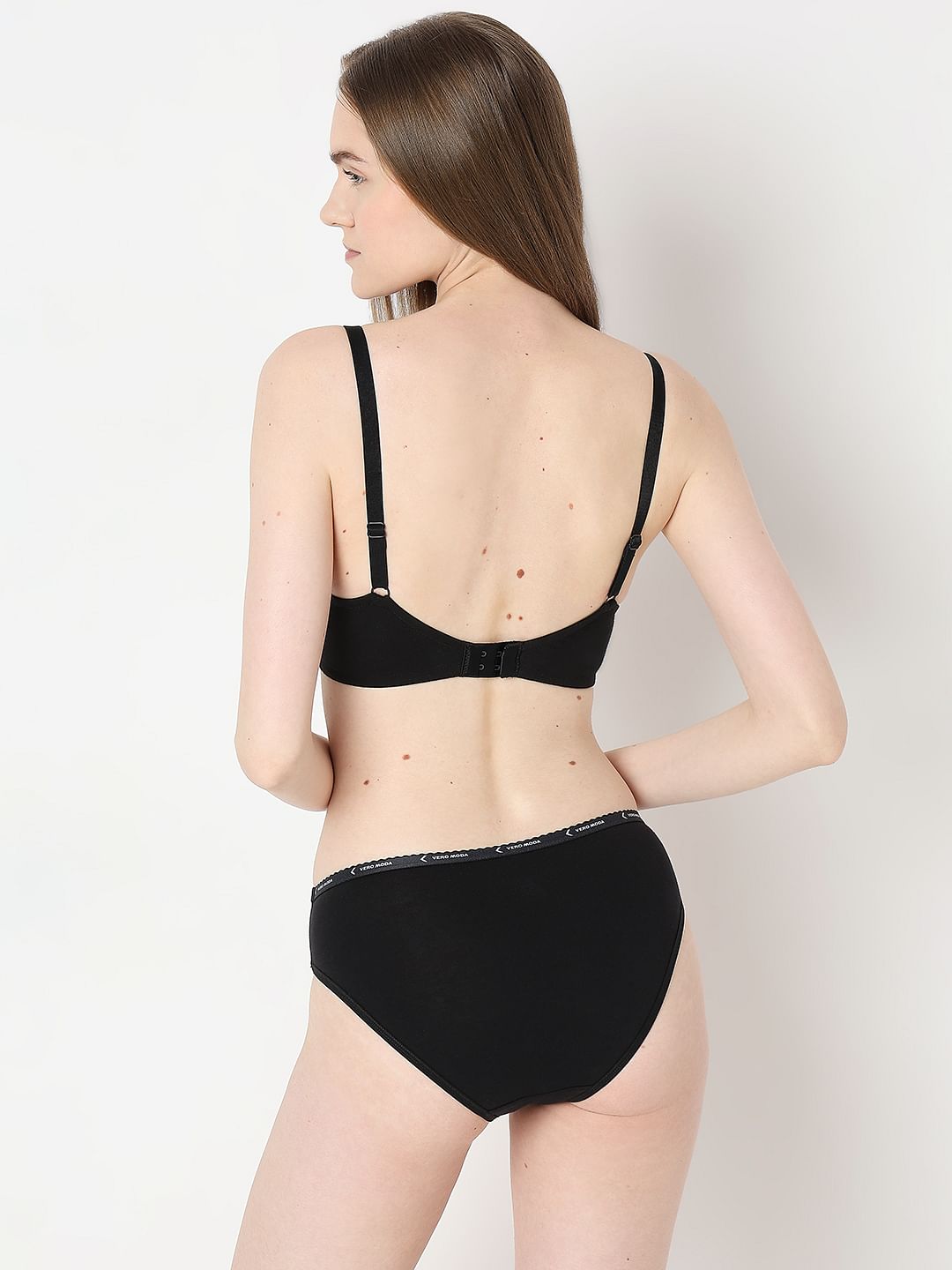 Intimates Pack Of 2 Underwired Padded T-Shirt Bra - Black