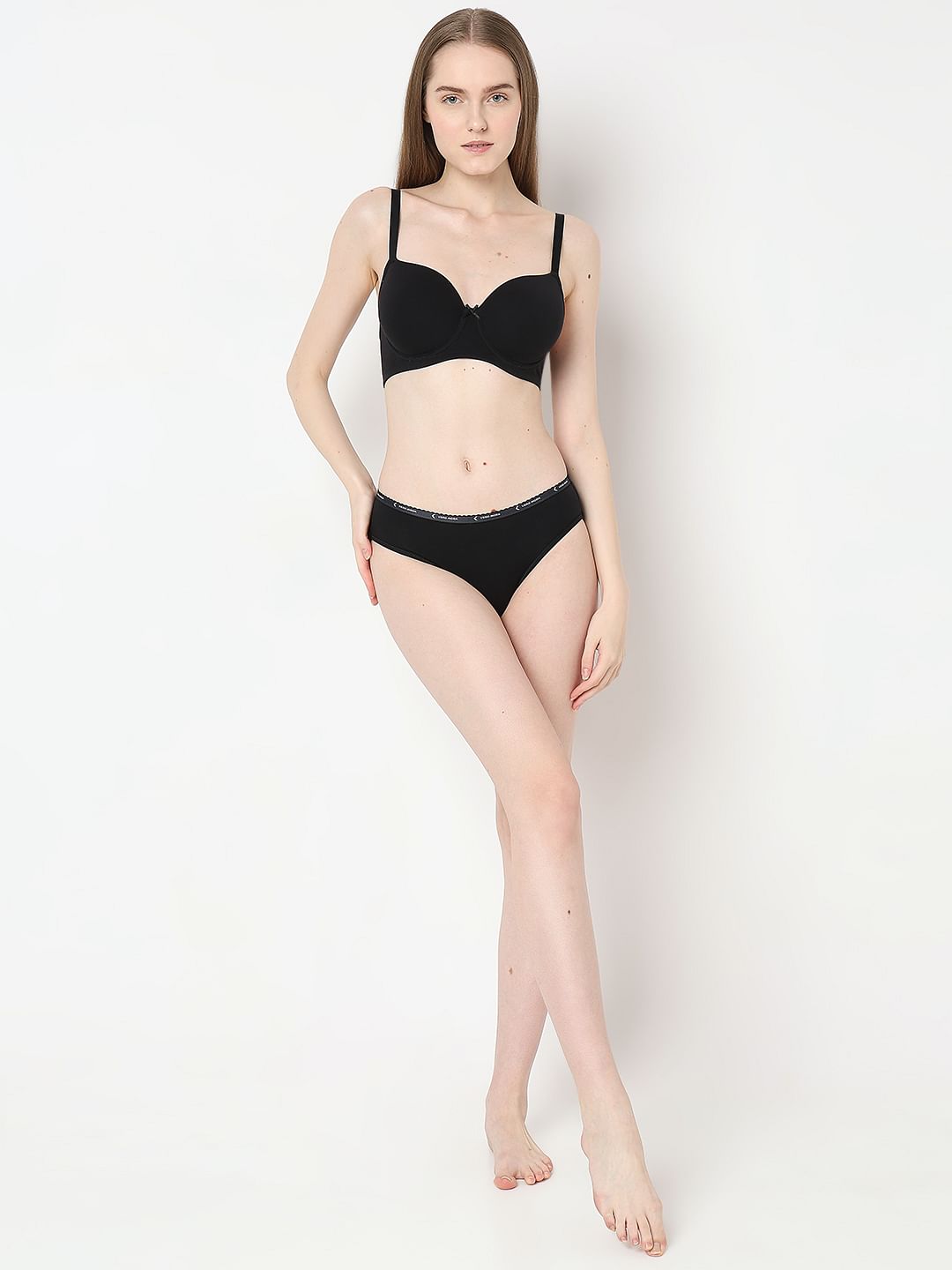 Intimates Pack Of 2 Underwired Padded T-Shirt Bra - Black