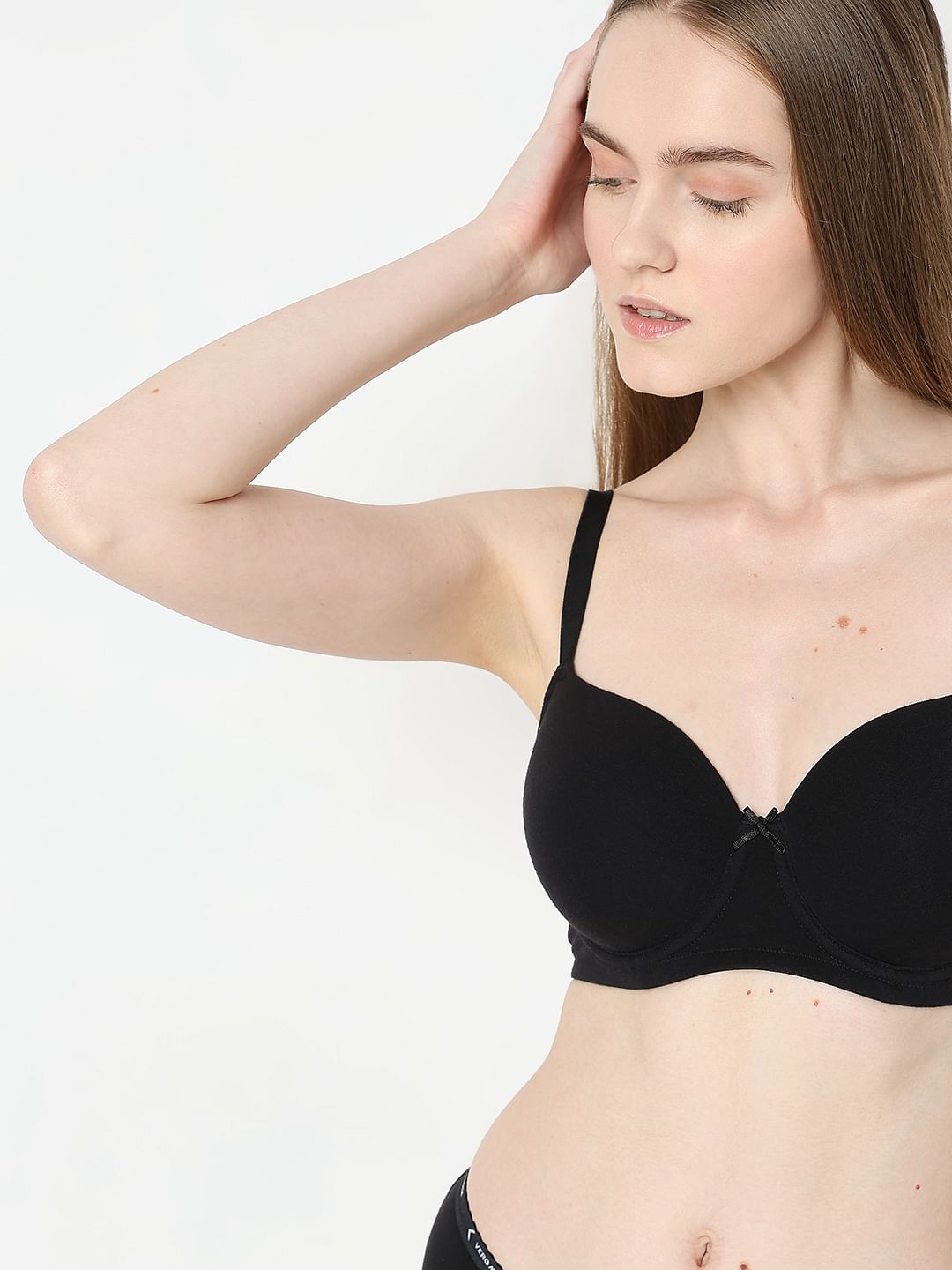 Intimates Pack Of 2 Underwired Padded T-Shirt Bra - Black